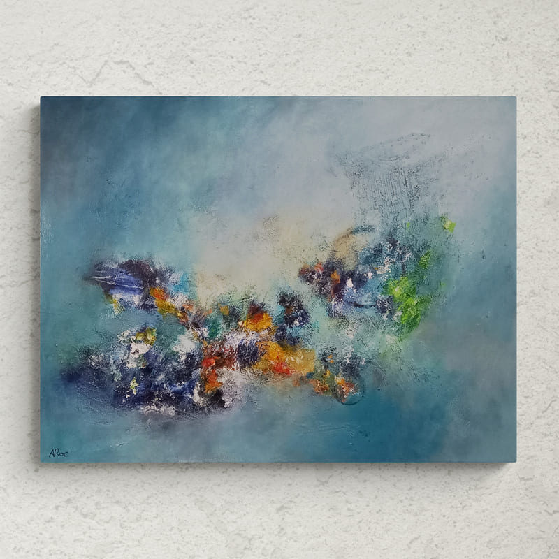 Mise en situation de l'Œuvre abstraite originale « Bastia 2»