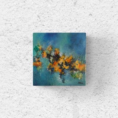 Blue Abstract french painting