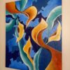 French abstract painting "Irresistible attraction"