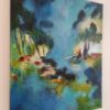 Abstract French painting sea