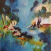 Abstract French painting sea