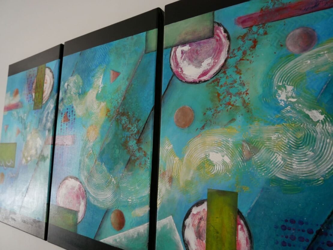 Abstract geometric french painting
