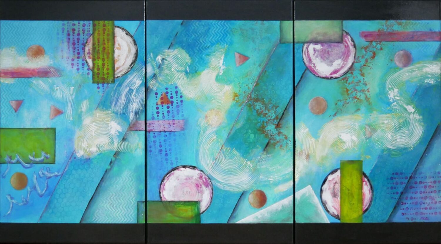 Abstract geometric french painting