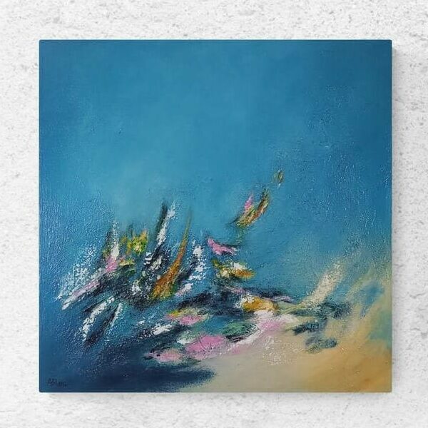 Abstract French painting ocean
