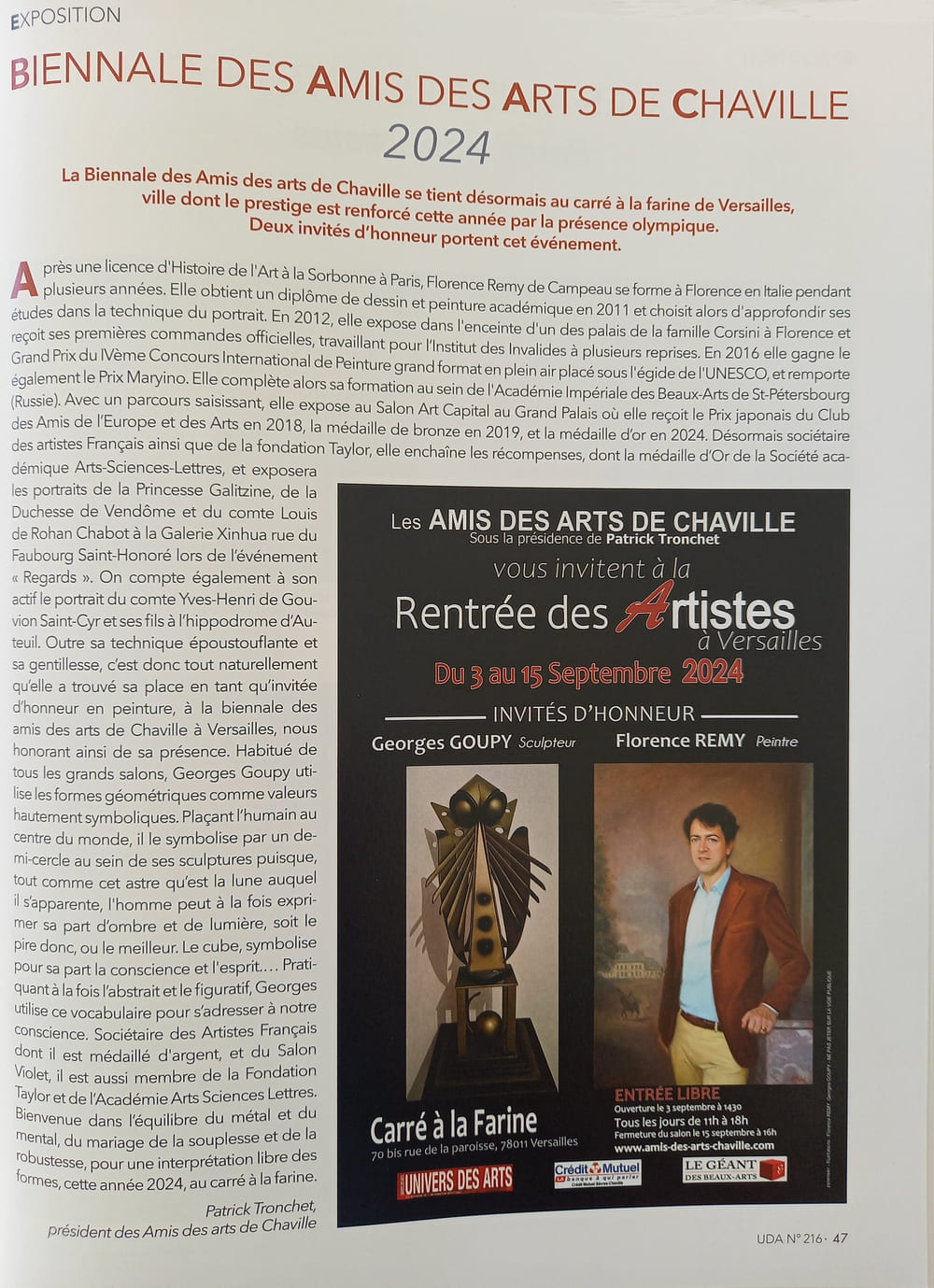 Page 47_Univers des Arts n° 416_Été 2024